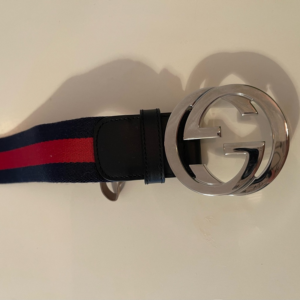 NWT Gucci Web Belt with G Buckle